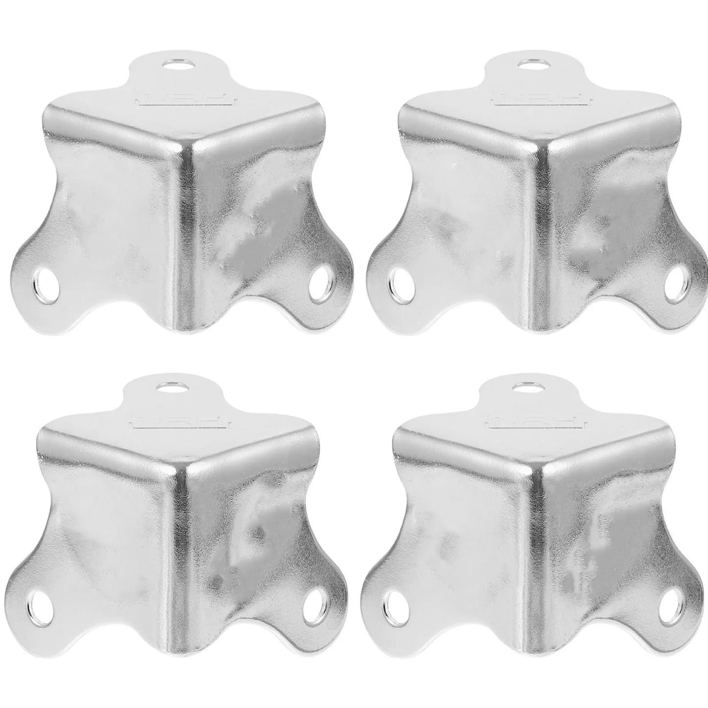 4pcs Stainless Steel Corner Protectors 30x30x0.8mm Metal Guards for Furniture Kitchen Cabinets Decorative Box Corners Wooden