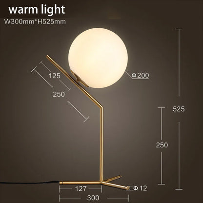 Nordic Creative Ins Style Internet Celebrity Douyin Decorative Lamp Reading Desk Study Modern and Simple Bedroom Bedside Lamp