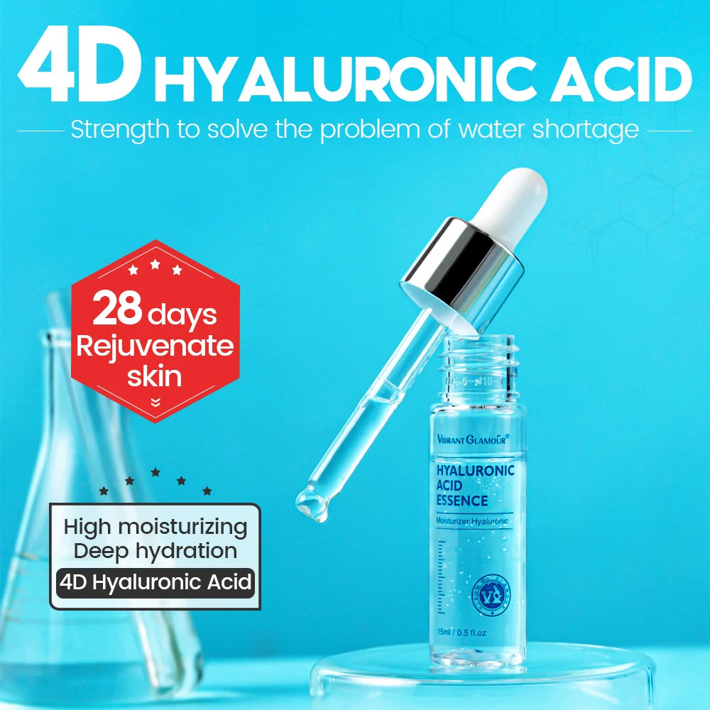 VIBRANT GLAMOR Hyaluronic Acid Facial Serum  Skin Care 10PCS