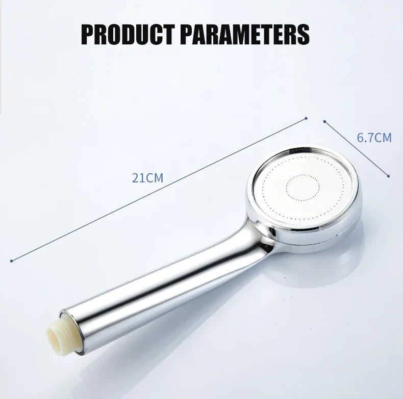 High Pressure Water Saving Rainfall Shower Head Bathroom Accessories ABS Chrome Holder Showerhead  Bathroom Accessories