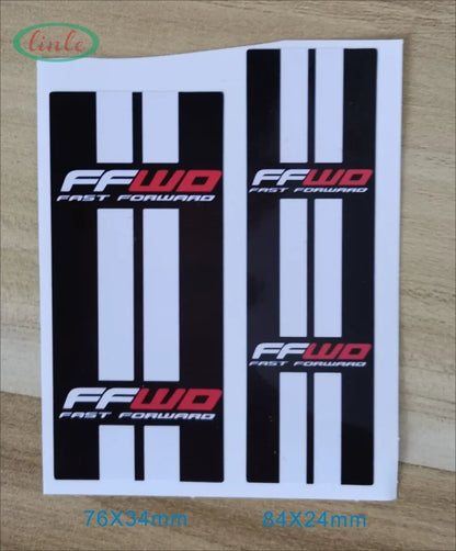 350 Road Bike Hubs Stickers MTB Wheels Hubs Stickers Glossy Front and Rear Hubs Stickers Decoration Protective Film