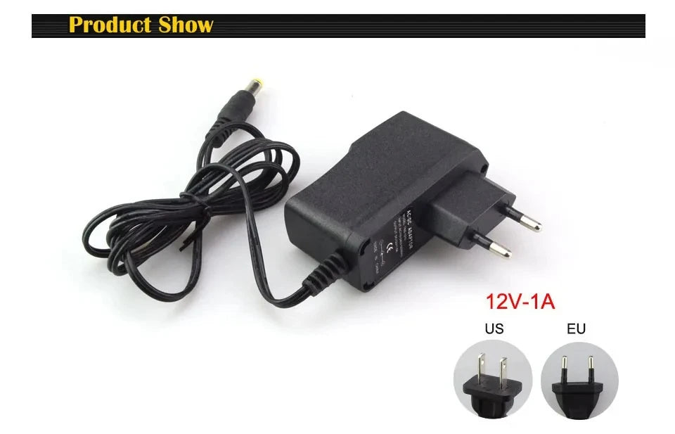 12 Volt Power Supply Transformer AC 110V 220V  To DC 12V EU US Power Adapter Source Charger Converter DC12V 1A 2A 3A LED Driver