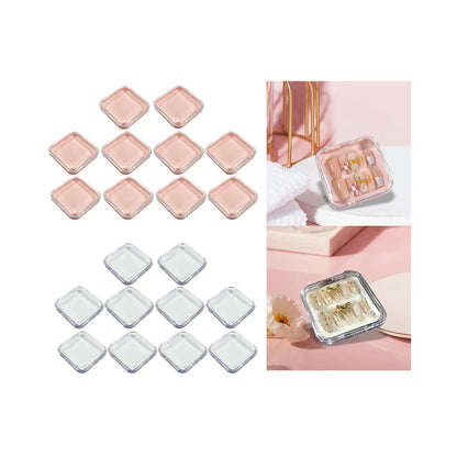 10Pcs Press on Nail Storage Box Artificial Nail Display Case for Nail Salon