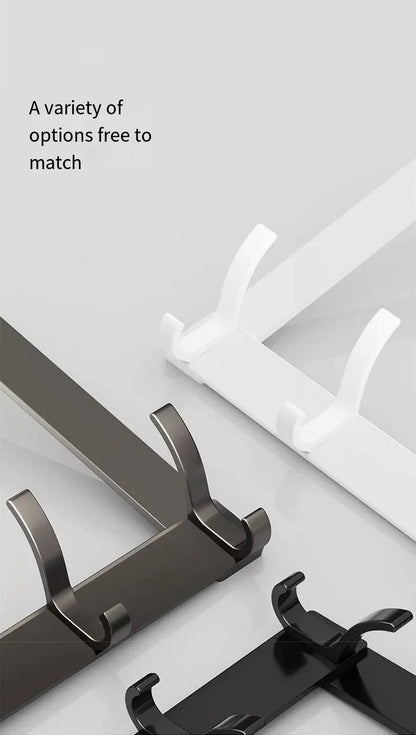 Hooks Over The Door Home Organizer Rack Clothes Coat Hat Towel Hanger Bathroom Accessories Holder Door Hang Quick Installation