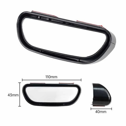 Car Mirror 360 Degree Adjustable Wide Angle Side Rear Mirrors Blind Spot Convex Mirrors for Parking Auxiliary Rear View Mirror