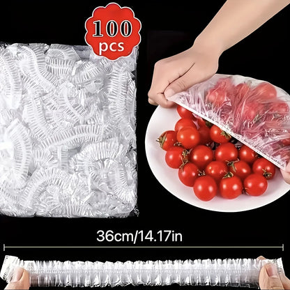 Reusable Disposable Food Cover Plastic Wrap Durable Elastic Food Lids for Bowls Elastic Plate Covers For Kitchen Food Saver Bag