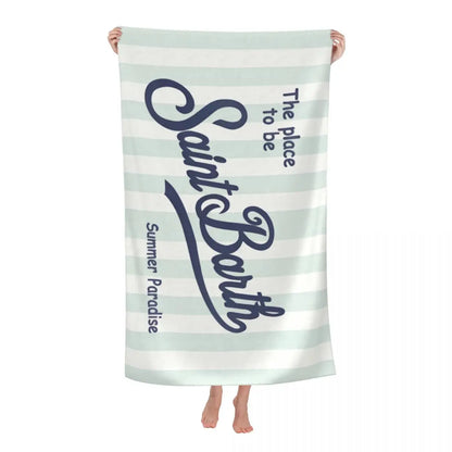 S-Saint B-Barth Beach Towel for Adults – Soft, Absorbent, and Lightweight for Travel