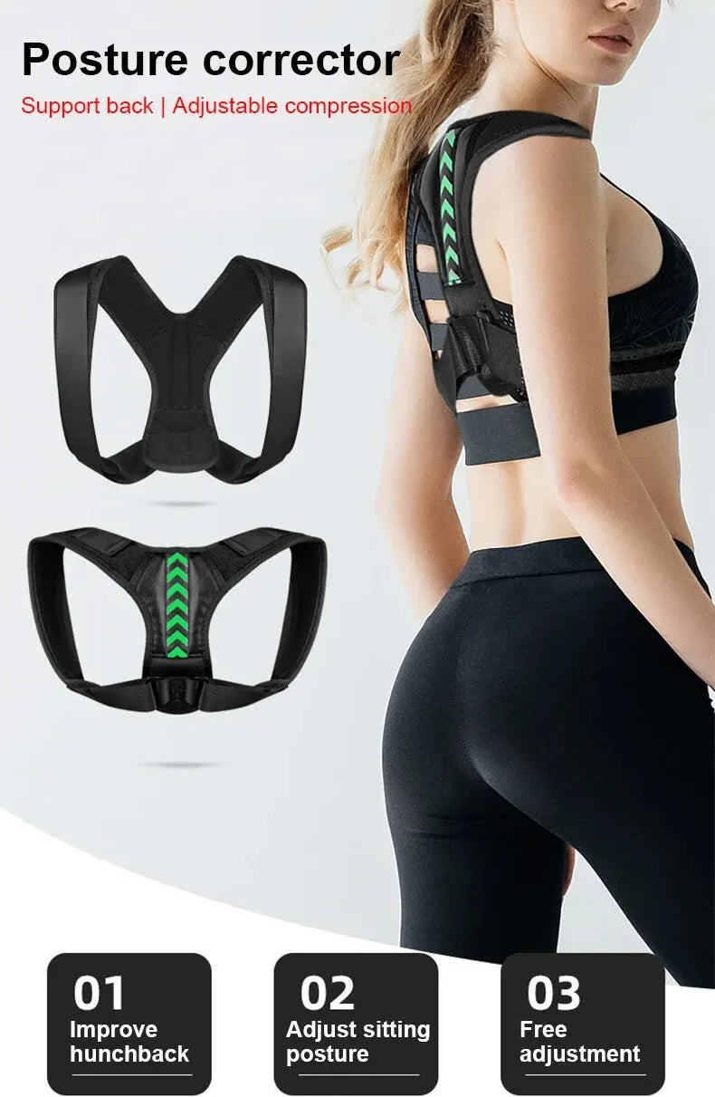 Posture Corrector Unisex Adjustable For Clavicle Support Providing Pain Relief for Neck Back Shoulder Reshape Your Body 1PC