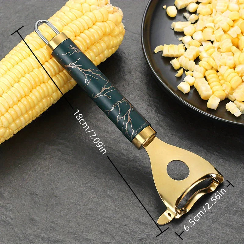 1pc Stainless Steel Corn Stripper – Efficient Cob Peeling, Durable Thresher, Kitchen Must-Have for Fresh Corn Lovers