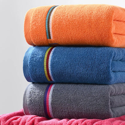 100% Cotton Large Bath Towel Adult Bath Towel Sweat Absorbent Bath Towel Colorful Bath Towel Set Large Size Bath Towel