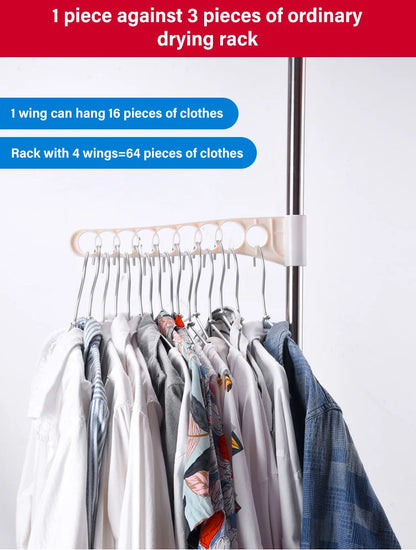 Household Flooring drying rack indoor telescopic pole drying rack Balcony Window Retractable drying rod Fixed Hanging Coat Racks