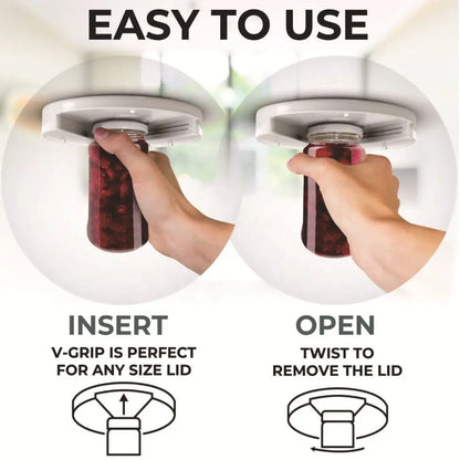 1pc Bottle Opener Multi-Function Under Cabinet Jar Openers Saving Screw Can Opener One Handed Bottle Opener Kitchen Gadget