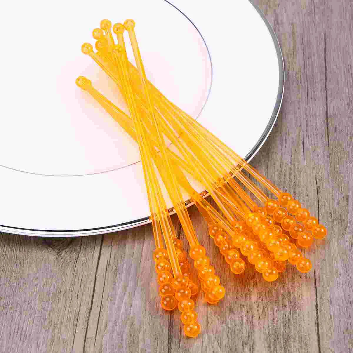 50 Pcs Acrylic Stirrers Swizzle Sticks Cocktail Drink Stirrers Bar Tools Beverage Mixers Kitchen Dining Bar Accessories