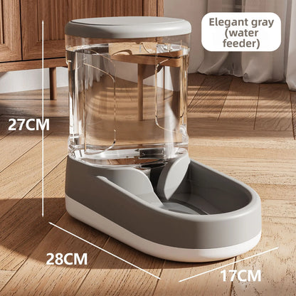 Pet drinking water machine automatic feeder high transparent large capacity feeding water feeder dog bowl cat bowl