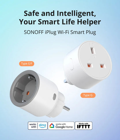SONOFF S60 TPF EU Wifi Smart Plug 16A Current Smart Socket With Energy Monitoring Remote Control Timer Voice Control Smart Scene