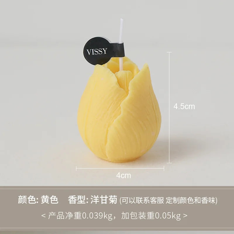 Tulip Scented Candles Gifts Handmade Birthday Gifts Decorative Ornaments Flower Shaped Candles
