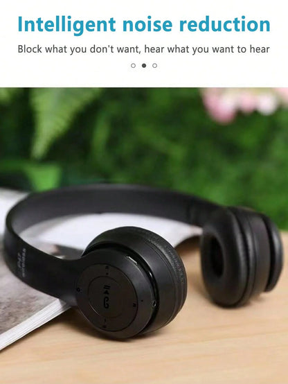 Headset Stereo Wireless Headset, Foldable Gaming Headset, Bass-heavy Wireless Sports Headset