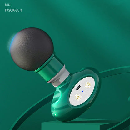 Portable Mini Pocket Wireless Massage Gun Electric Sport Handheld Fascial Gun Body Deep Tissue Muscle Vibration Fitness Massager