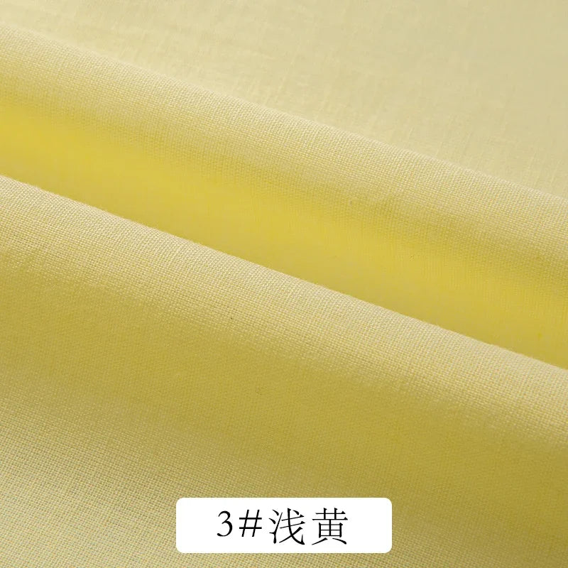 Cotton Summer Solid Color Clothing Lining Cloth White Cotton Dress Mesh Cotton Clothes Lining Fabric
