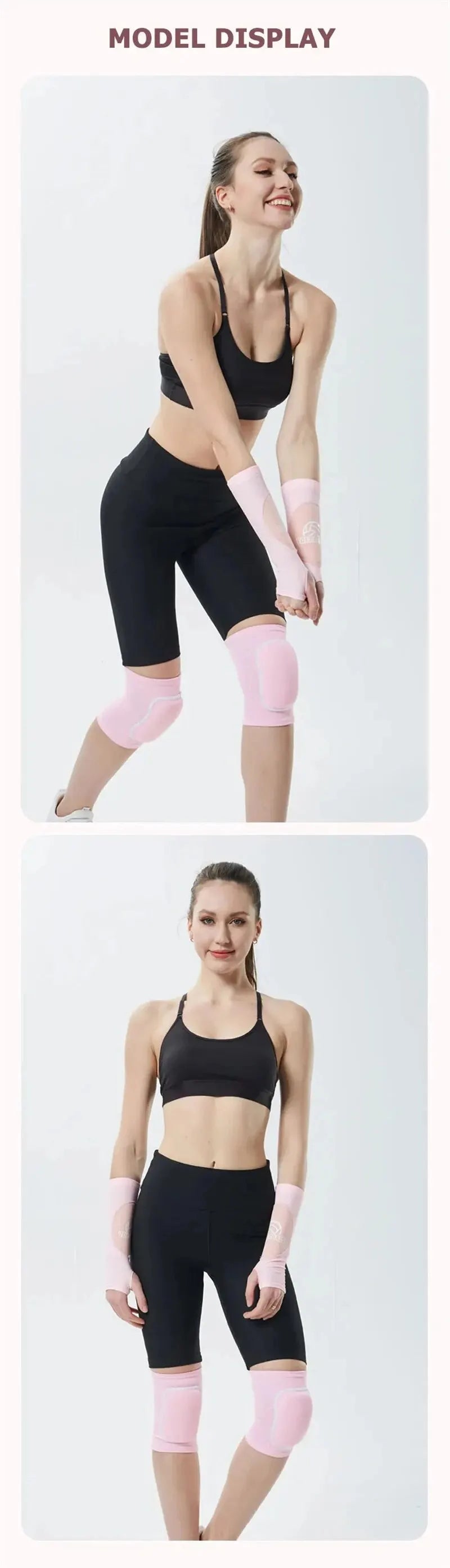 Volleyball Knee Pads for Dancers Men Women Kids Soft Breathable Knees Protective Football Dance Yoga Tennis Running Cycling Use