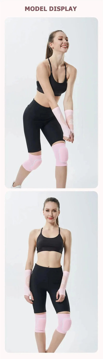 Volleyball Knee Pads for Dancers Men Women Kids Soft Breathable Knees Protective Football Dance Yoga Tennis Running Cycling Use