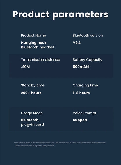 Wireless Earphones 5.3 Neckband Headphones Gaming LED Display Stereo Sports Headset Halter Waterproof Magnetic Earbuds