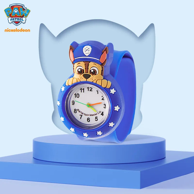 Paw Patrol Kids Watch Cartoon Waterproof Patting Watches Fashion Children Silicone Strap Wrist Watch Students Clock Gift