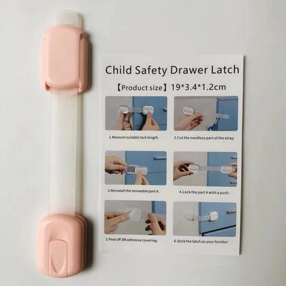 1 Piece Multi-Function Child Protection Anti-Pinch Cabinet Refrigerator Plastic Safety Buckle Baby Safety Drawer Door Lock
