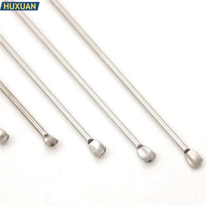 Stainless Steel Micro Medicinal Spoon Spatula Shovel Head Experiment Pharmacy Laboratory Teaching Use 10cm-22cm Lab supplies