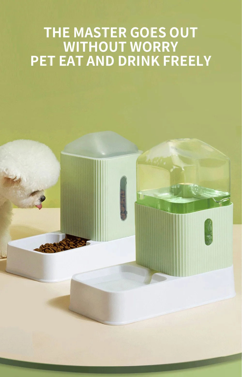 Automatic Pet Feeder 3.5L Large Capacity Pets Feeding Bowls Cat Water Dispenser Dog Food Feeder Drinking Fountain Feeding Bowl