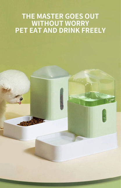 Automatic Pet Feeder 3.5L Large Capacity Pets Feeding Bowls Cat Water Dispenser Dog Food Feeder Drinking Fountain Feeding Bowl