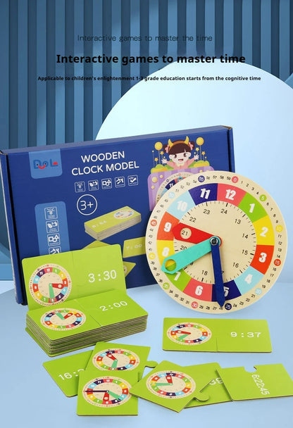 Clock model, mathematics, kindergarten clock teaching aids, children, primary school students, first and second grade, time cogn