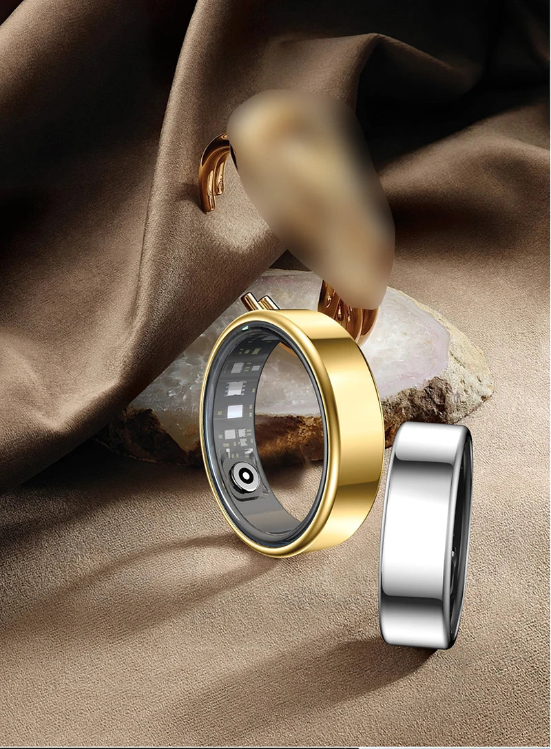 Smart Ring For Women Men Health Tracker Heart Rate Blood Oxygen Monitor Multi Sports Sleep Fitness 5ATM Waterproof Smartring