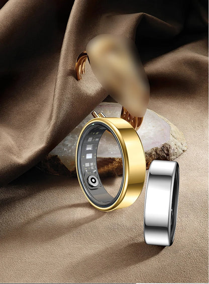 Smart Ring For Women Men Health Tracker Heart Rate Blood Oxygen Monitor Multi Sports Sleep Fitness 5ATM Waterproof Smartring