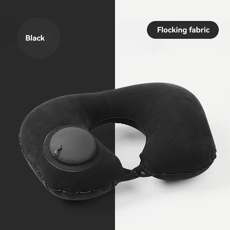 Inflatable Pillow Travel Portable Neck Protection Pillow Press Inflatable U-shaped Pillow Travel Storage Neck Pillow 2025 New