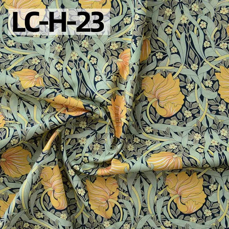 William Morris Fabric Cotton Digital Printing Classic Flower Printed Handmade Crafts Supplies Per Half Meter