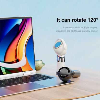 Handheld Fan High Speed Fan Handheld Outdoor Portable Fan Rechargeable Model Digital LifeDisplay Model Strong Wind Long Battery