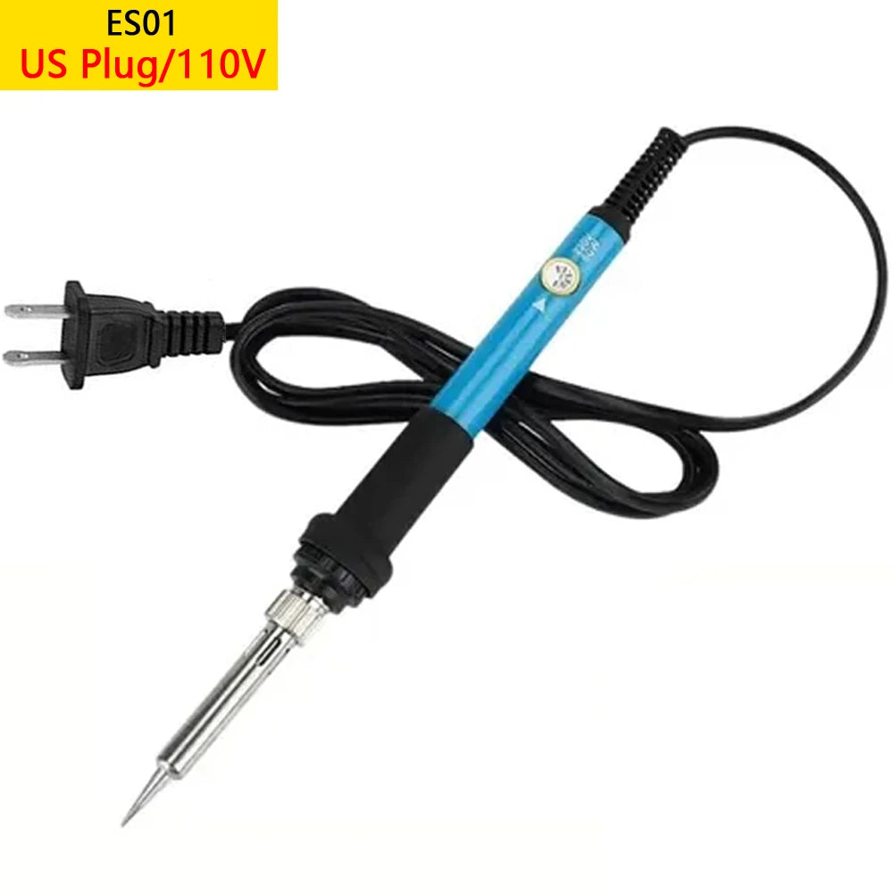 New Electric Soldering Iron 60W Adjustable Temperature Replaceable Soldering Iron Head Soldering Iron Pen Welding Kit