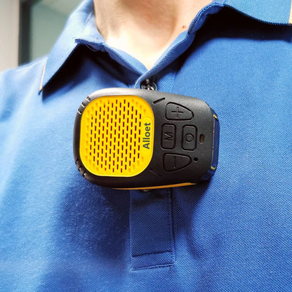 Wearable Bluetooth Speaker Magnetic Clip-On Wireless Speaker Waterproof Portable Sound with Strap for Hands-Free Music/Calls