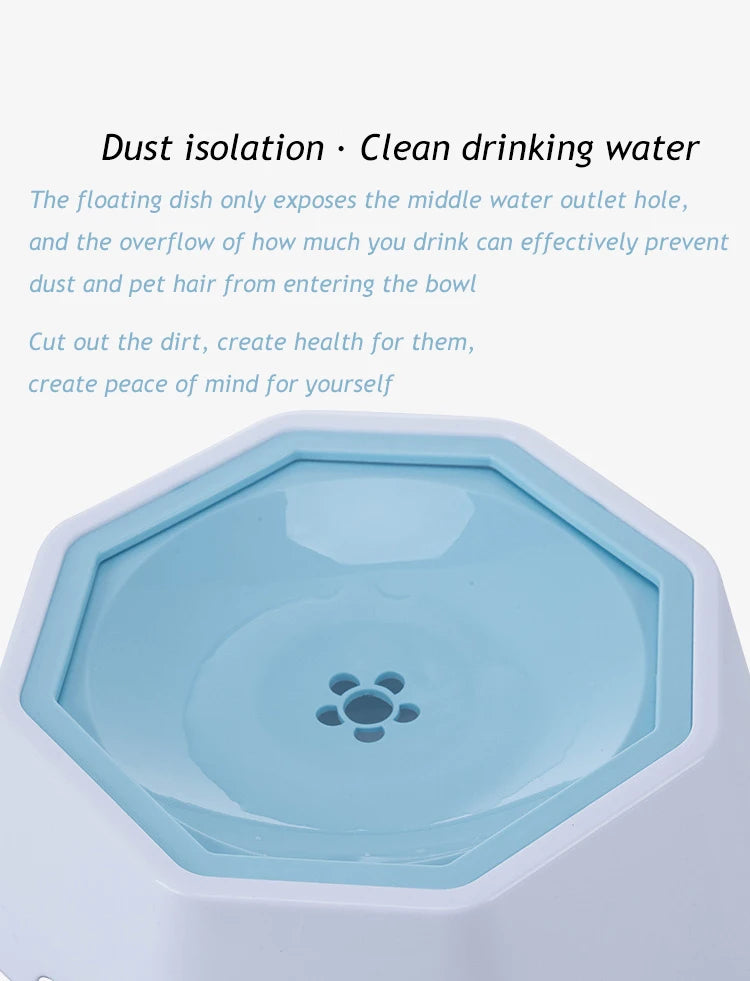 Anti-splash Water Bowl Dogs Drinker Slow Drinking Bowl Non-Wetting Mouth Anti-Overflow Water Feeding Dog Waterer Pet Accessories