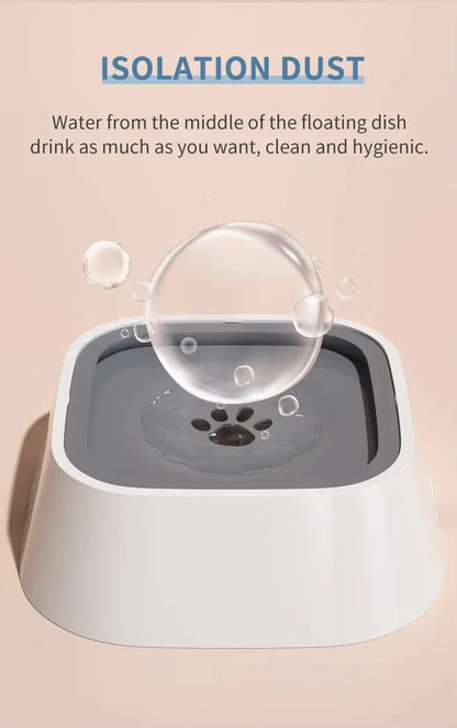 Dog Bowl No Spill, Pet Water Bowl No Drip Slow Water Feeder Cat Bowl, Pet Water Dispenser,Large Capacity Travel Water Bowl