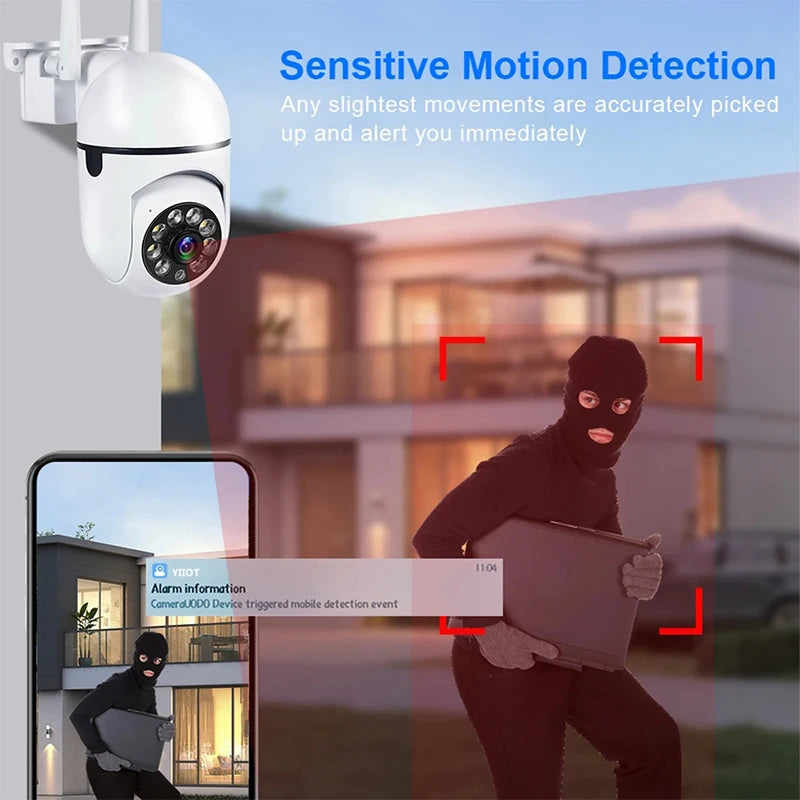 Smart Wifi Camera Video Surveillance IP Cameras Outdoor Security Protection Monitor 4.0X Zoom Home Wireless Waterproof Cam