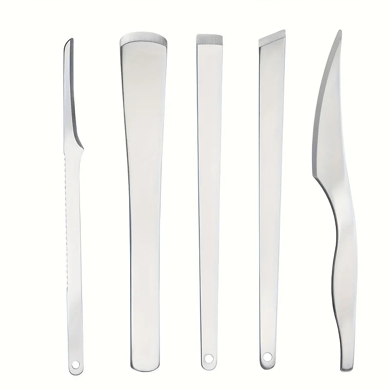 Stainless Steel Pedicure Tools Foot Cleaning and Care, Dead Skin Scraper,Reusable Foot Exfoliation, Foot Skin File,Toenail Knife