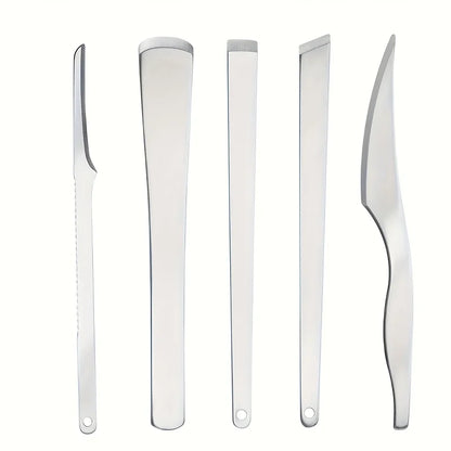 Stainless Steel Pedicure Tools Foot Cleaning and Care, Dead Skin Scraper,Reusable Foot Exfoliation, Foot Skin File,Toenail Knife