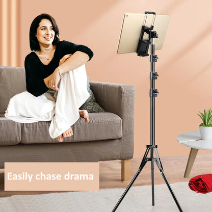 50/150/200cm Tripod for Tablet and Phone Aluminum Tripode Tablet Floor Ipad Tripod Stand with Smartphone & Tablet Holder Mount