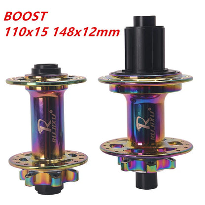 9 Pawls,RUJIXU, BOOST-Bicycle Bearing Hubs HG, MS, XD, 450T Noise, 5 Bearing Hubs, 110x15, 148x12mm, 32 Holes