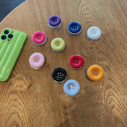 3D Simulated Button Phone Stand New Adhesive Phone Grip Phone Stand Cute Adhesive Retractable Phone Stand