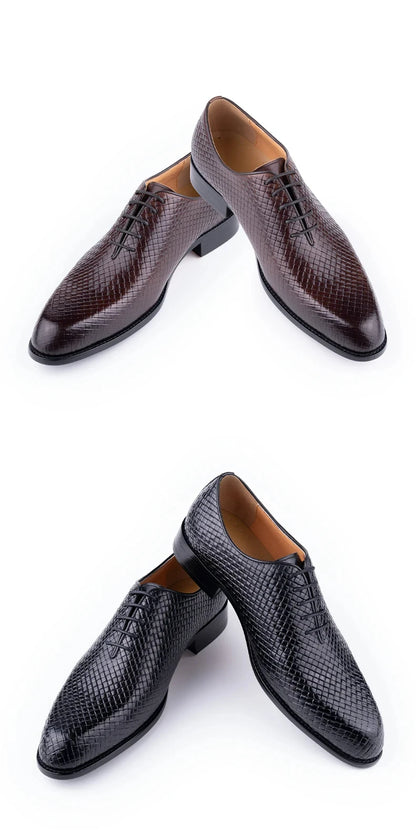 Men Dress Shoes  Formal Office Oxford Wedding Party Matches Suit Zapatos De Hombre High Grade Genuine Leather handmade Man shoes