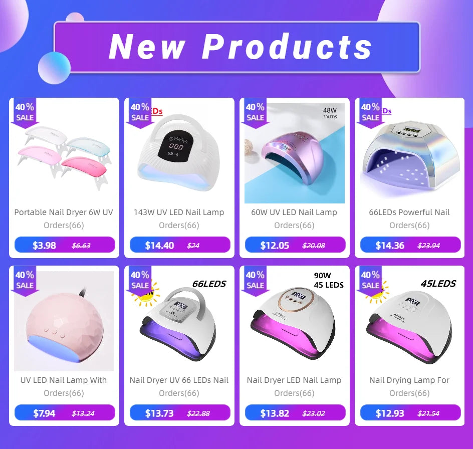 90 LEDS Nail Dryer LED Nail Lamp UV Lamp for Curing All Gel Nail Polish Motion Sensing Manicure Pedicure Salon Tool Big Space