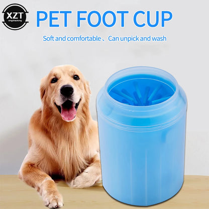 New Portable Outdoor Pet Foot Washer Paw Clean Brush Dog Paw Cleaner Cup Soft Silicone Combs  Quickly Wash Foot Cleaning Bucket